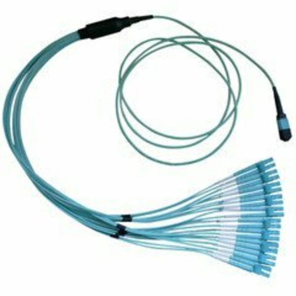 Swe-Tech 3C Plenum Fiber Optic Cable, 100 Gigabit Ethernet CFP/CXP 100GBase-SR10 to MTPMPO/LC10 Duplex LC FWTMPLC-32010